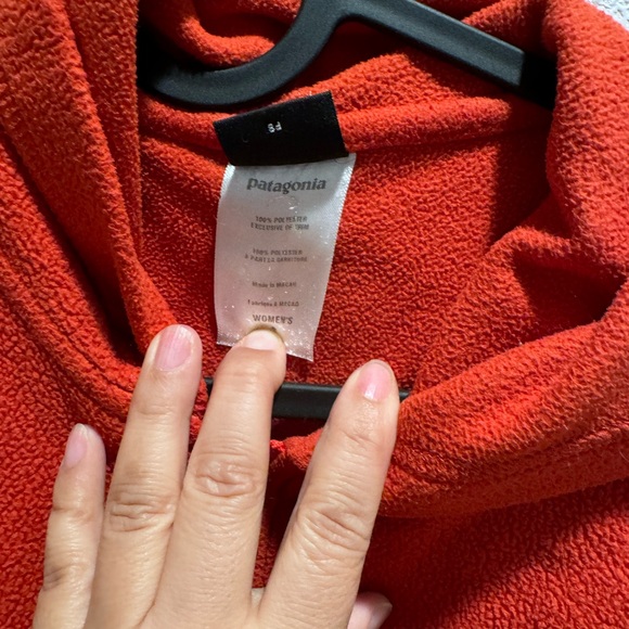 Patagonia fleece jacket - deep orange small S - Picture 6 of 6